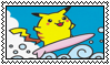 Surfing Pikachu stamp